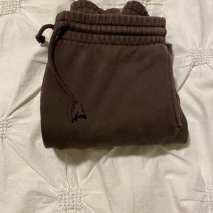 Ariztia Brown Matching Hoodie/ Sweat-pant set